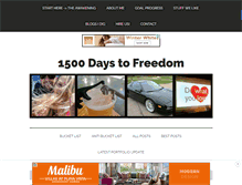 Tablet Screenshot of 1500days.com